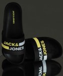 Jack & Jones Men Slides(Black , 9)