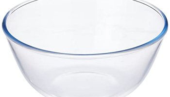 Amazon Brand – Solimo Borosilicate Glass Mix Bowl (3600 Ml) | Transparent