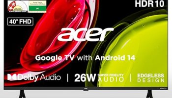 Acer 100 Cm (40 Inches) Ultra I Series Fhd Smart Led Google Tv Ar40Fdggu2841Bd
