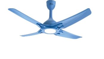 Usha Aerolux Ex7 1320 Mm Premium Design, Silent Ceiling Fan With Remote Control & Led Under Light (Biscay Blue)