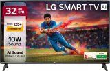 Lg Lr570 80 Cm (32 Inch) Hd Ready Led Smart Webos Tv 2025 Edition With Alpha5 Gen 6 Ai Processor 125+ Free Lg Channels Ai Brightness Control Ai Sound (Virtual Surround 5.1 Up-Mix) Fta Satellite Port Magic Remote Compatible 60Hz Refresh Rate Alexa Built In Works With Hey Google(32Lr570B6La)