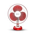 Bajaj Frore Neo Table Fan 400 Mm | Table Fans For Home & Office | Aerodynamically Balanced Blades | 100% Copper Motor | High Air Delivery | 3-Speed Control | 2-Yr Warranty 【Red】