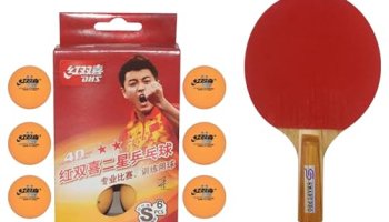 Dhs Tt Ball S-S1840By 2 Star Y Supermarket (6 Pcs Box) 54 Pcs With Smart Pro Tt Bat Moon