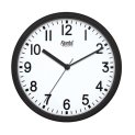 Ajanta Quartz Step Movement Plastic Wall Clock (Black) – Analog, 22 Cm