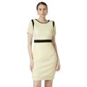 Van Heusen Women Yellow Patterned Formal Dress