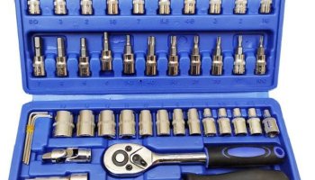 Khansaheb 46 In 1 Tool Kit Car Repair Tools Set Socket Set (Pack Of 46) Combination Combination Screwdriver Set(Pack Of 46)