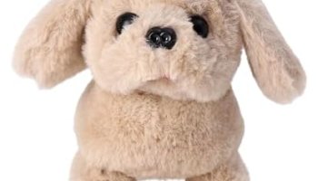 Aarohi Toys Interactive Walking Barking Puppy Toy In Mud Brown – Battery Operated Pet Toy With Realistic Barking Sounds, Lightweight & Portable, Soft Plush, For Kids Age 3, Pack Of 1