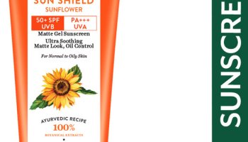 Biotique Sunscreen – Spf 50+ Pa+++ Sun Shield Sunflower Lotion Uvb/Uva |Ultra Soothning Matte Look, Oil Control(100 Ml)