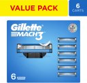 Gillette Mach3 Shaving Blades For Men(Pack Of 6)