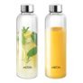 Milton Costa 1000 Pet Water Bottle Set Of 2, 1 Litre Each | Airtight & Leakproof Stainless Steel Lid | Unbreakable, Bpa-Free, Reusable Plastic Fridge Bottles For Home, Office, School, Travel