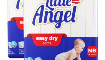 Little Angel Easy Dry Diaper Pants With 12 Hrs Absorption 36 Count/Pack,Pack Of 2,Upto 5 Kgs – New Born(72 Pieces)