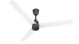 Polycab Wizzy Plus Led Bldc Ceiling Fan 1200Mm|Bee 5 Star Rated, Higher Air Delivery|Led Indicator,Reverse,Boost,Sleep And Breeze Mode,Free Installation |3 Years Warranty (White Black)