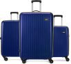Alfa By Vip Excel Set Of 3 (Small 55Cm Medium 65Cm Large 75Cm) Suitcase Cabin & Check-In Set 4 Wheels – 30 Inch