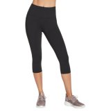 Skechers Women’S Walk Go Flex High Waisted Capri Yoga Leggings, Bold Black, M