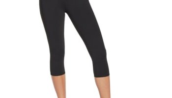 Skechers Women’S Walk Go Flex High Waisted Capri Yoga Leggings, Bold Black, M