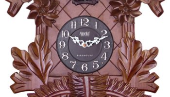 Ajanta Analog 46 Cm X 57 Cm Wall Clock(Brown, With Glass, Pendulum)