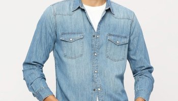 Pepe Jeans Men Solid Casual Light Blue Shirt