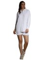 Kotty Women’S Self-Design Long Sleeves Shirt Shorts(White,S)