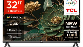 Tcl V4C 80.04 Cm (32 Inch) Qled Hd Ready Smart Google Tv With 100% Color Volume Plus | 16W Dolby Audio | Google Assitant | Chromecast Built-In | Slim Design(32V4C)