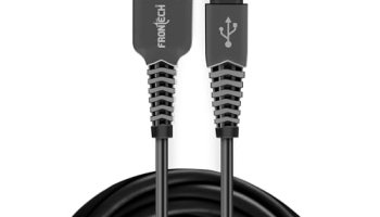 Frontech 17W / 3.4A Super Fast Charging 1M Pvc Usb To Type-C Data Cable For Smartphones, Tablets, Laptops & Other Micro Usb V8 Devices, Charging And Data Sync (1028 – Black)