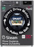 Lg Smart Choice, 9 Kg, 5 Star, Ai Direct Drive Technology, Steam, 6 Motion Dd & Wi-Fi Fully-Automatic Front Load Washing Machine (Fhp1209Z5M, Intelligent & Convenient Fabric Care, Middle Black)