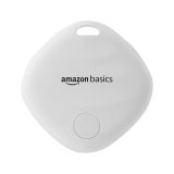 Amazon Basics Aero Tag For Ios | Apple Find My Network Tracker | Bluetooth 5.3 | No Sim Needed | Anti-Lost & Loud 80Db Alert | Item Finder- Keys, Wallets, Bags |Lightweight & 1-Year Battery(White)