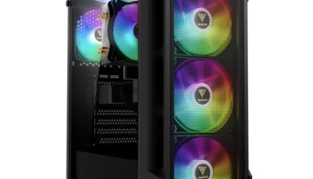 Gamdias Aura Gc1 Elite Mesh Rgb Mid-Tower Case/Gaming Cabinet | 4 Built-In 120Mm Argb Fans, Supports Mini-Itx, Micro-Atx, And Atx, Aio Support Front:360Mm / Top:240Mm / Rear:120Mm