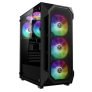 Gamdias Aura Gc1 Elite Mesh Rgb Mid-Tower Case/Gaming Cabinet | 4 Built-In 120Mm Argb Fans, Supports Mini-Itx, Micro-Atx, And Atx, Aio Support Front:360Mm / Top:240Mm / Rear:120Mm