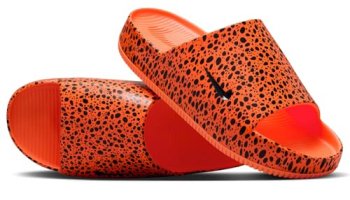 Nike Mens Calm Slide Print Ns-Total Orange/Dark Obsidian-Total Orange-Hf1067-800-7Uk