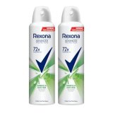 Rexona Advanced Protection Bamboo & Aloe Vera With Motionsense | 0% Alcohol | 72H Non Stop Protection | For Women | 200 Ml (Pack Of 2)
