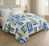 Bsb Home Cloud Cotton Reversible Ac Comforter For Double Bed | Super Soft 220 Gsm Quilt/Duvet/Dohar | Lightweight All-Season Comforter | 88 X 90 Inches (1 Piece) (Blue, White, Yellow)