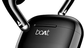 Boat Airdopes 101V2, Flex Fit Tips,13Mm Drivers, Stream Ad Free Music Via App Support Bluetooth(Pitch Black, True Wireless)
