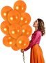 Crackles Orange Metallic Balloons For Happy Birthday Decorations,Baby Shower,Party Supplies,Bachelorette Bride To Be 50 Pc