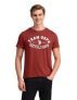 U.S. Polo Assn. Denim Co. Men’S Brown Logo Crew Neck Half Sleeve Casual Cotton Slim Fit T-Shirts (Udtshs1107_Brown_M)