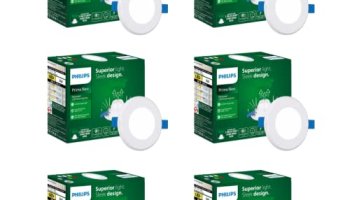 Philips Prime Neo 3-Watt Concealed Jb Led Downlighter For Ceiling | Red, Pack Of 6 | Cut Out : 2 Inch