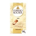 Ferrero Rocher Chocolate Rocher White Chocolate With Hazelnut Bar,90 Gram