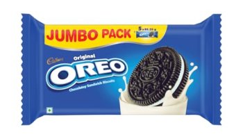 Cadbury Oreo Vanilla Flavour Creme Sandwich Biscuit Jumbo Pack, 426.25 G/ 459.25 G (Weight May Vary)