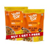 Yogabar Muesli Nuts + Seeds Crunch 700G (Buy 1 Get 1 Free) With Flax And Chia Seeds, Muesli Nuts Delight Whole Grain, High Protein, High Fibre, No Refined Sugar, Contains Antioxidants, 700G Pack Of 2