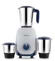 Bajaj Grace 500W Mixer Grinder | Mixie For Kitchen With Duracut Blades | 2-In-1 Blade Function For Dry & Wet Grinding | 3 Mixie Jars | 5-Yr Motor Warranty 【Midnight Blue】