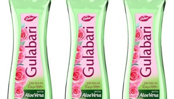 Dabur Gulabari Premium Rose Water With Aloe Vera – 1200 Ml (400Ml X 3) | Upto 8 Hr Skin Hydration | Cleanses, Tones And Moisturises Skin | For All Skin Types