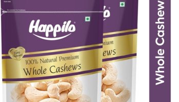 Happilo 100% Natural Premium Whole Cashews 1000G Super Saver Cashews(2 X 1 Kg)