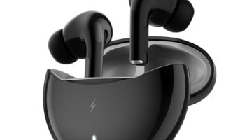 Fire-Boltt Aero Tws Earbuds Custom Eq, Wireless Bluetooth 5.4, Music & App Support, 50H Playtime, Fast Charging Case, 50Ms Low Latency For Gaming, Touch Controls, Ipx4 Waterproof, Clear Calls – Black