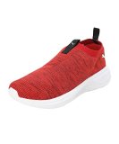 Puma Men, Scorch Mark Slip On, Black-Burnt Red-White, Sneaker, 9Uk, (37998703)