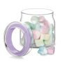 Treo By Milton Alin Jar With Glass Lid, 500 Ml, Transparent |Microwave Safe | Food Storage Container | Snacks, Cookies, Dry Fruits, Spices, Pickles