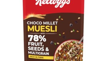 Kellogg’S Choco Millet Muesli With 78% Fruit, Seeds & Multigrain 400G | High In Fibre| Breakfast Cereal