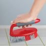 Cello Kleeno Tile Scrubber Plastic Brush, Red And Grey