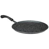 Amazon Brand – Solimo Granite Dosa Tawa – 30 Cm | Non-Stick | 2.8 Mm Thick Base | Induction & Gas Compatible | Durable 2-Layer Metallic Finish | Dishwasher Safe | Black
