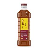 Jivo Cold Pressed Kachi Ghani Chemical Free Mustard Daily Cooking Oil, 1 Litre | Recommended For Roasting, Frying, Baking All Type Of Cuisines |