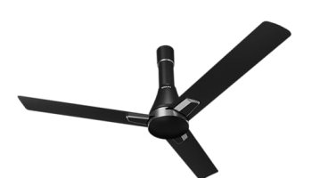 Bajaj Voittaa 1200Mm Bldc Ceiling Fans For Home | Bee 5 Star Rated Energy Efficient | 100% Copper Motor | High Air Delivery | Rf Remote | 2-Yr Warranty 【Glaze Black & Chrome】