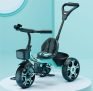 Kidsmate Junior Tricycle For Kids With Parental Control | Cycle For Kids 1-4 Years | Baby Cycle | Bicycle With Storage Basket, Cushion Seat And Seat Belt Carrying Capacity 30 Kgs (Sea Green)